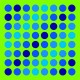 Polka Dots - Blue/Green Polka Dots - Blue/Green